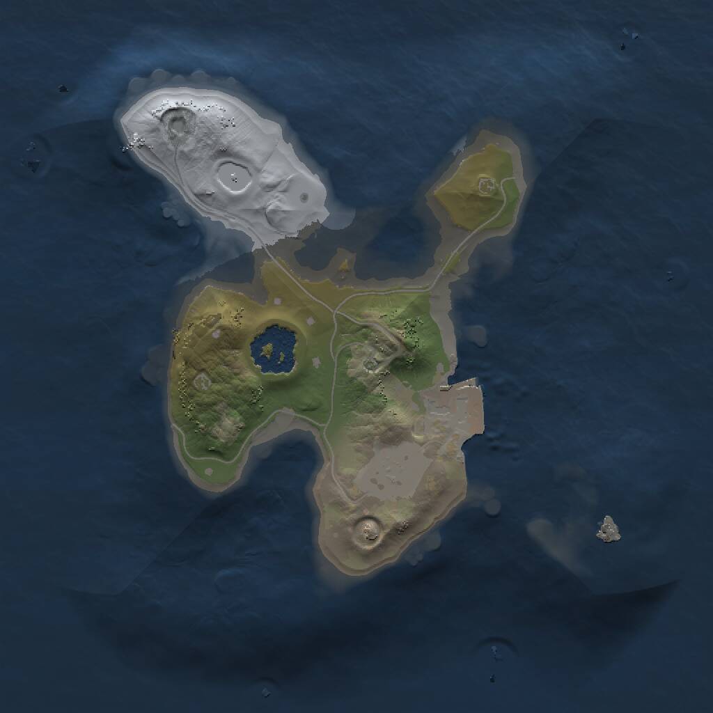 Rust Map: Procedural Map, Size: 1500, Seed: 794104769, 1 Monuments