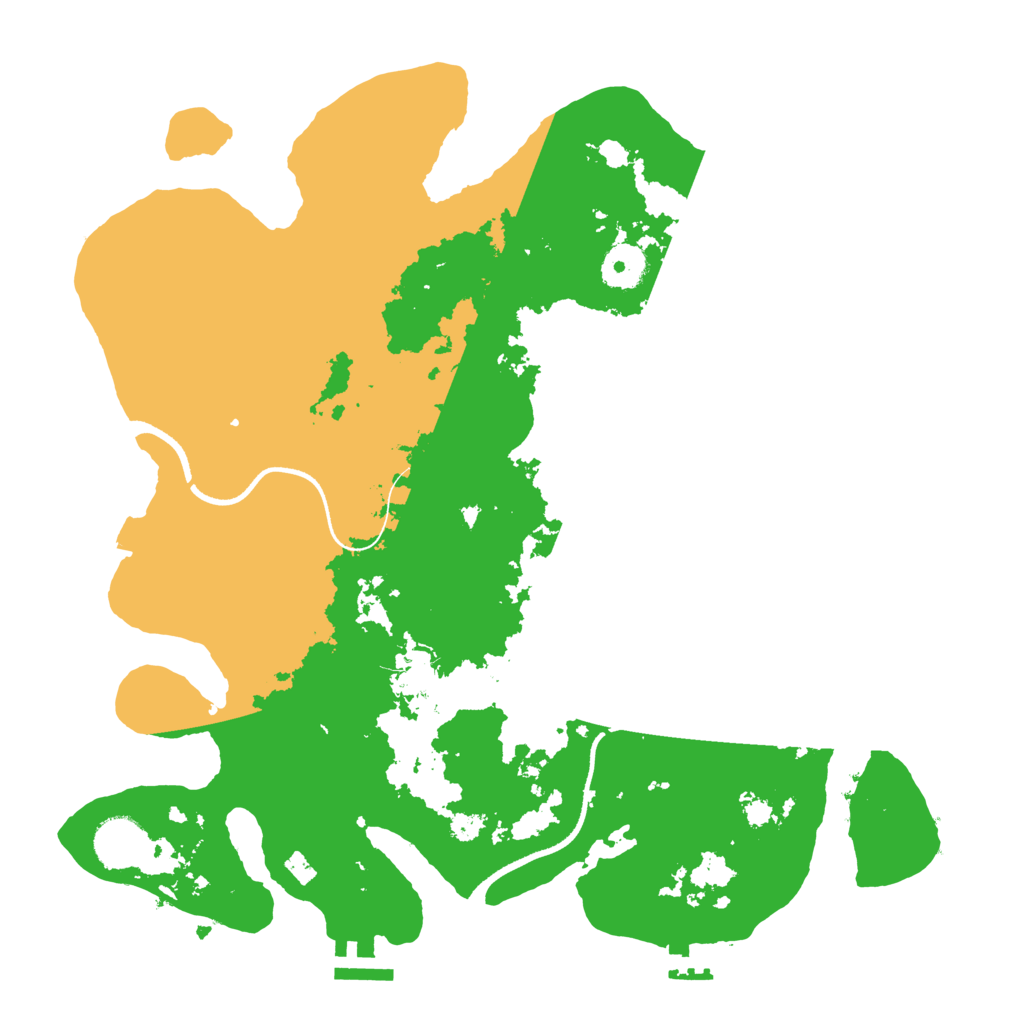 Biome Rust Map: Procedural Map, Size: 3500, Seed: 67443