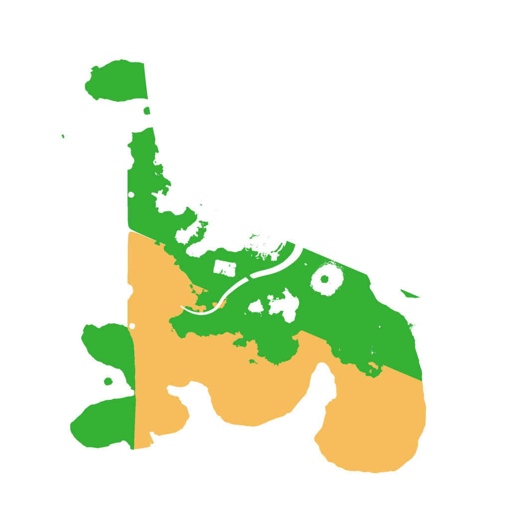 Biome Rust Map: Procedural Map, Size: 2500, Seed: 453634