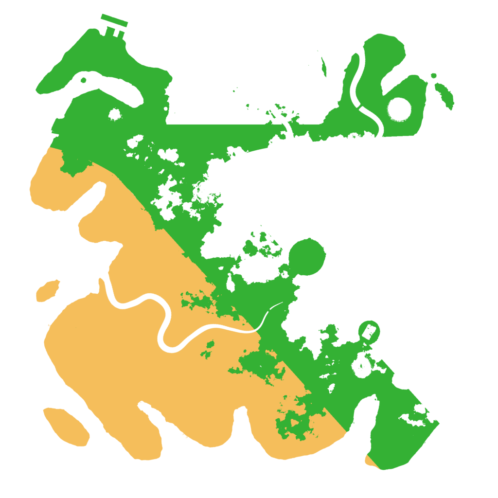 Biome Rust Map: Procedural Map, Size: 3700, Seed: 490436517