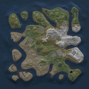 Thumbnail Rust Map: Procedural Map, Size: 3500, Seed: 365247, 19 Monuments