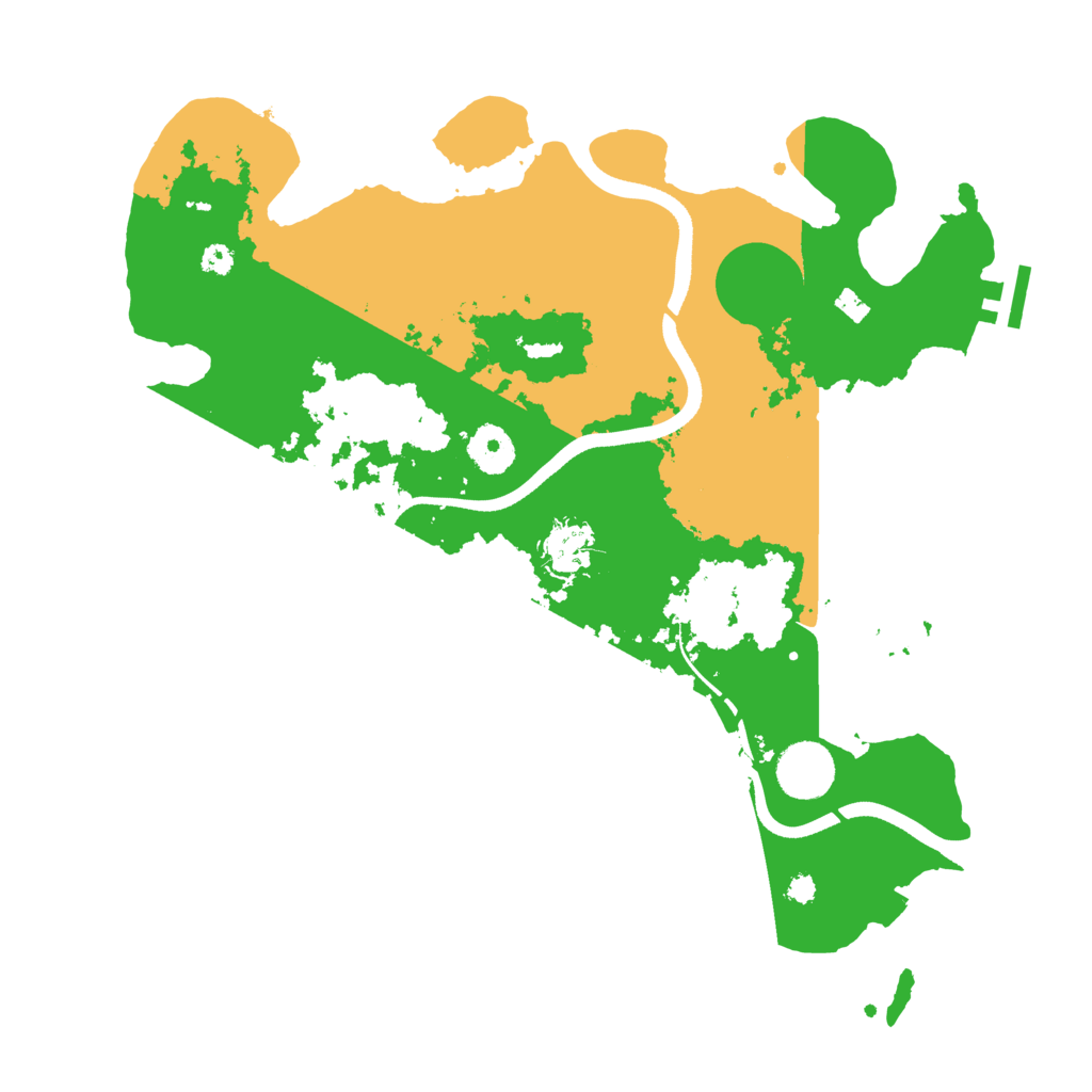 Biome Rust Map: Procedural Map, Size: 3500, Seed: 2963834
