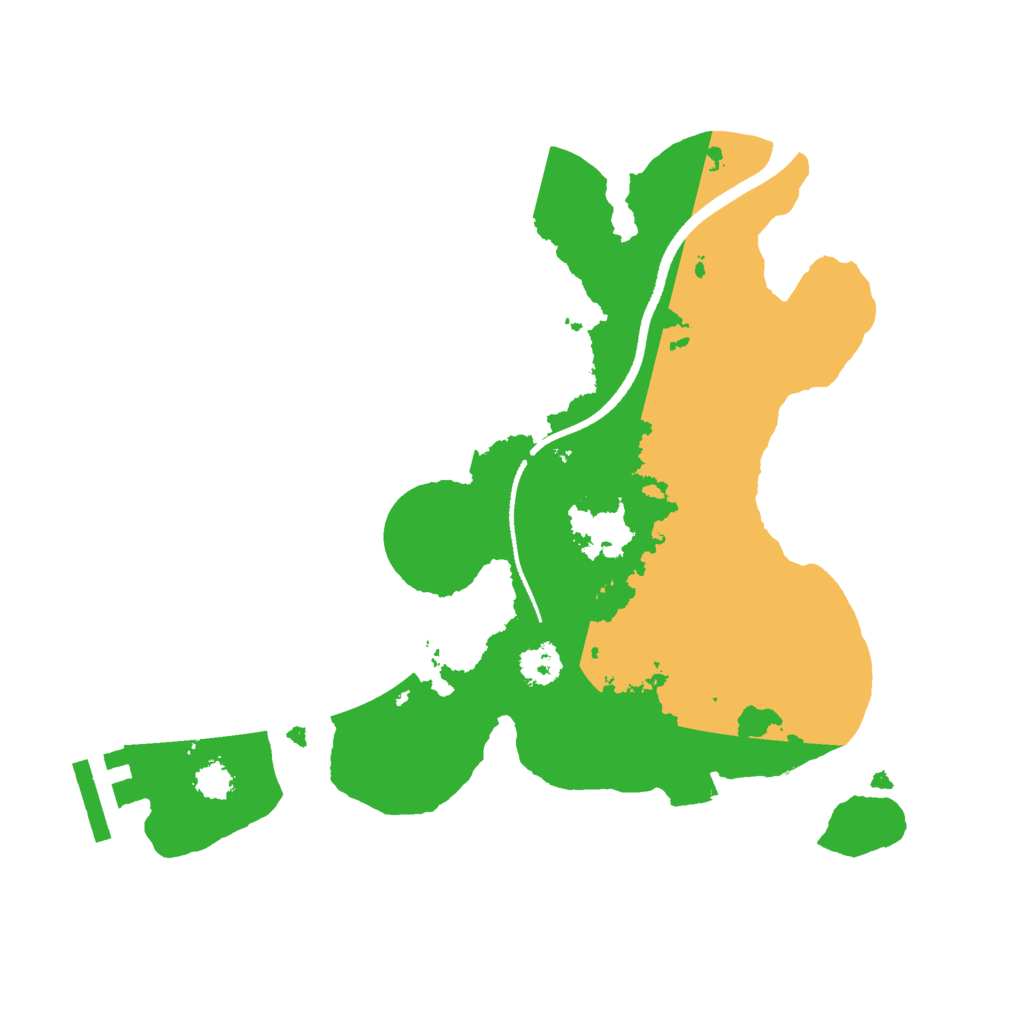 Biome Rust Map: Procedural Map, Size: 2500, Seed: 32716