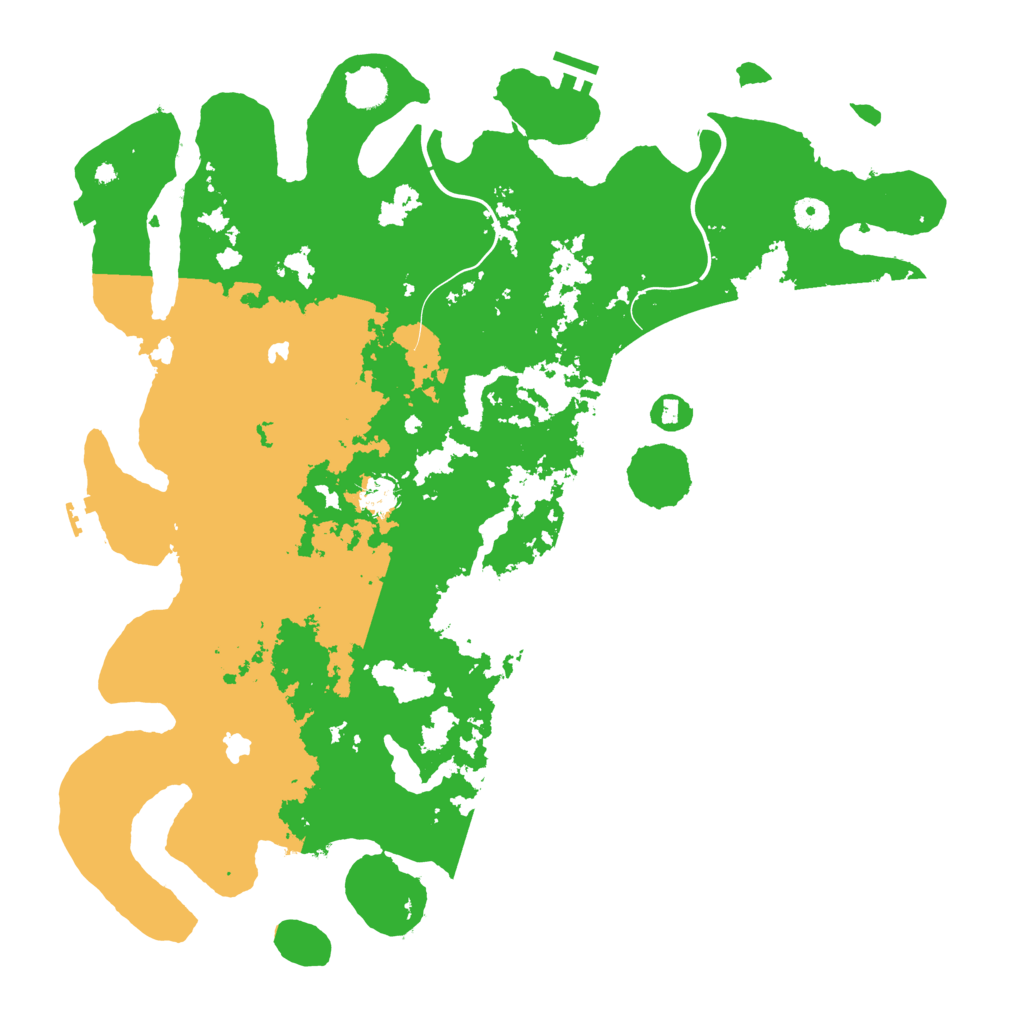 Biome Rust Map: Procedural Map, Size: 4500, Seed: 183349533