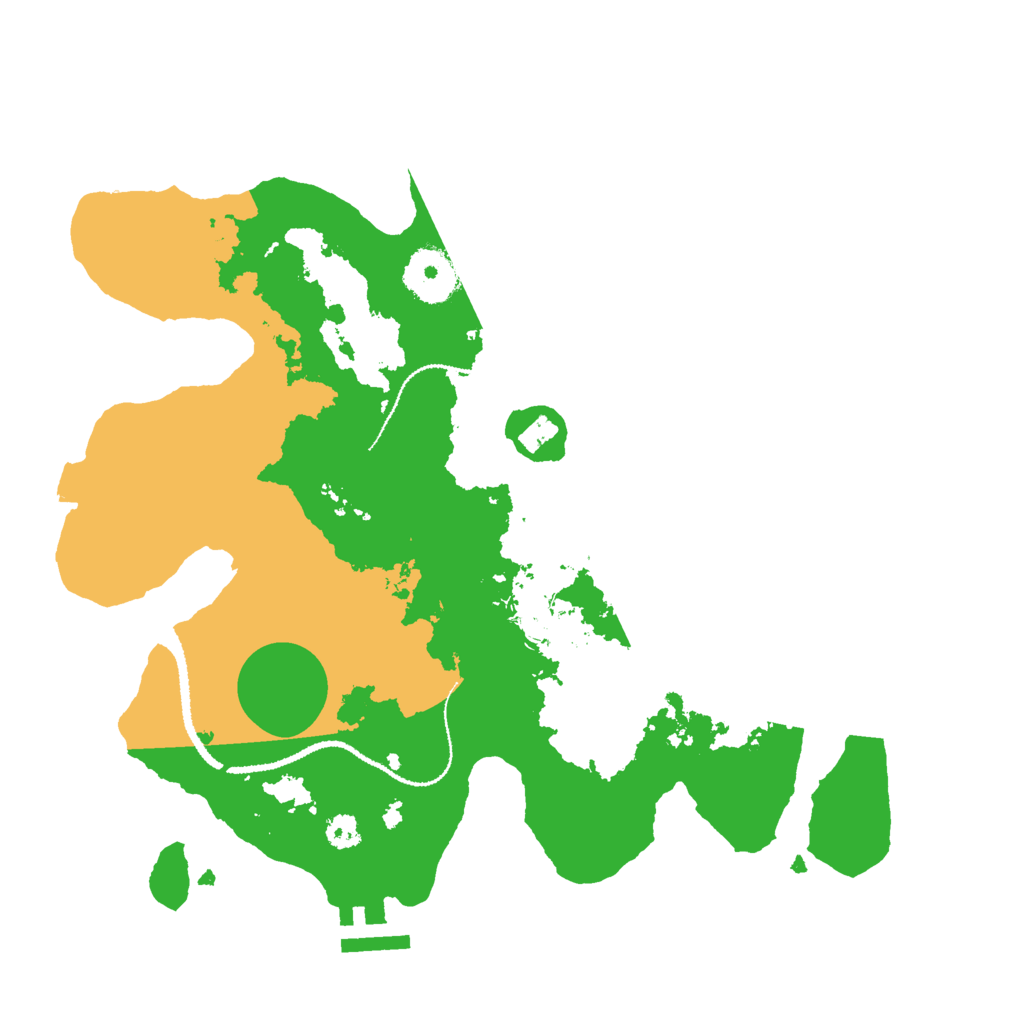 Biome Rust Map: Procedural Map, Size: 3000, Seed: 1516862873