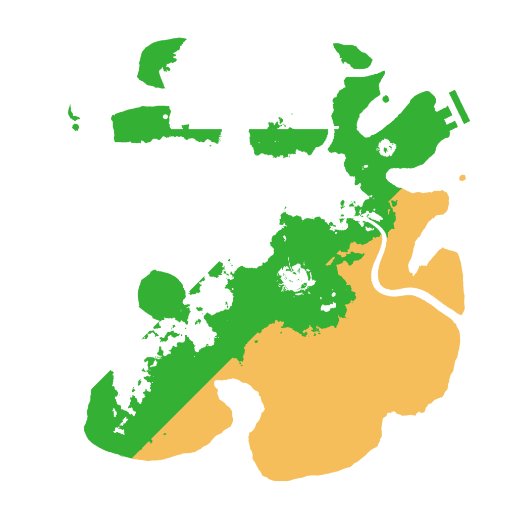 Biome Rust Map: Procedural Map, Size: 3000, Seed: 1205101896