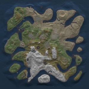 Thumbnail Rust Map: Procedural Map, Size: 3850, Seed: 517076474, 22 Monuments