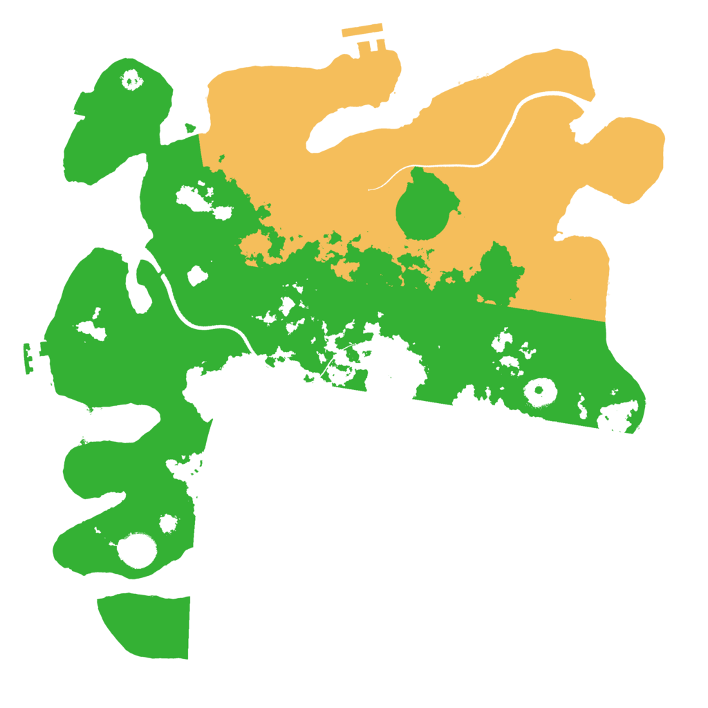 Biome Rust Map: Procedural Map, Size: 3500, Seed: 14021985