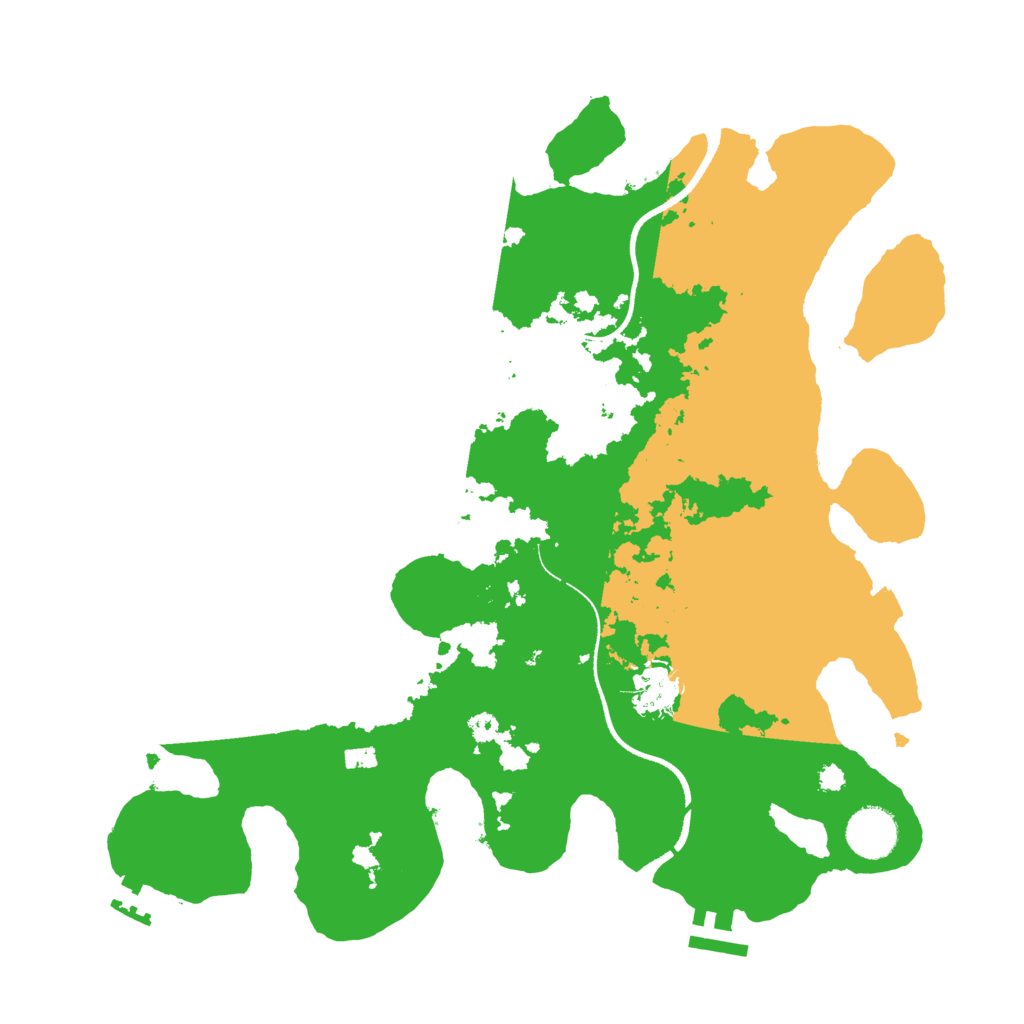 Biome Rust Map: Procedural Map, Size: 3500, Seed: 2063286401