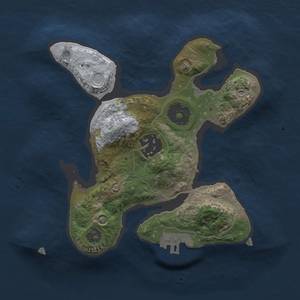 Thumbnail Rust Map: Procedural Map, Size: 2000, Seed: 38082796, 5 Monuments