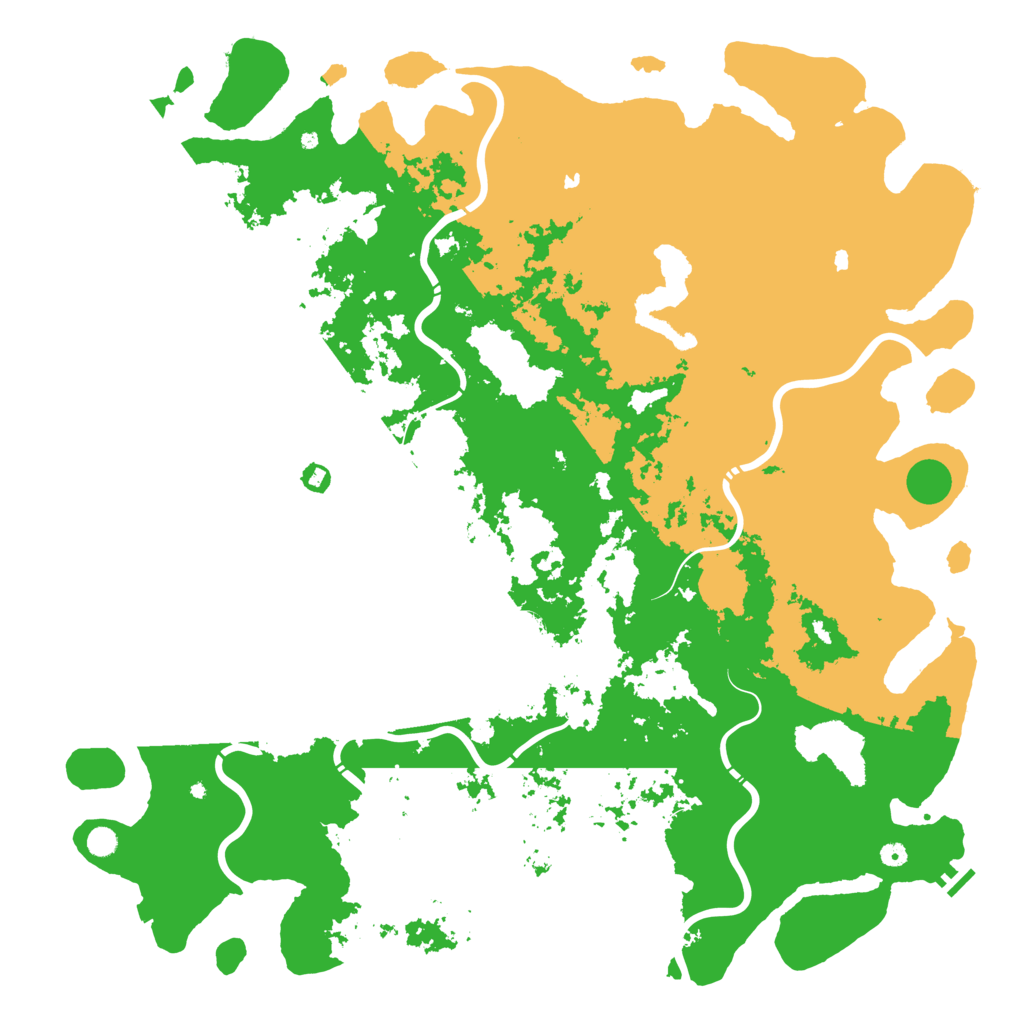 Biome Rust Map: Procedural Map, Size: 6000, Seed: 88118374