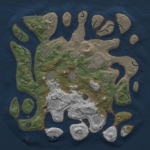 Thumbnail Rust Map: Procedural Map, Size: 4300, Seed: 1967225797, 22 Monuments