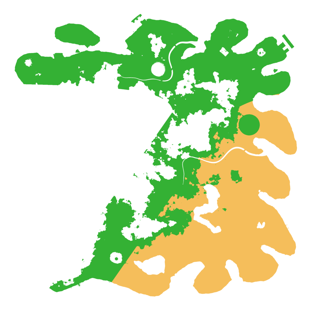 Biome Rust Map: Procedural Map, Size: 4000, Seed: 84621601