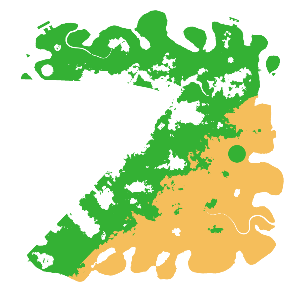Biome Rust Map: Procedural Map, Size: 4500, Seed: 39383