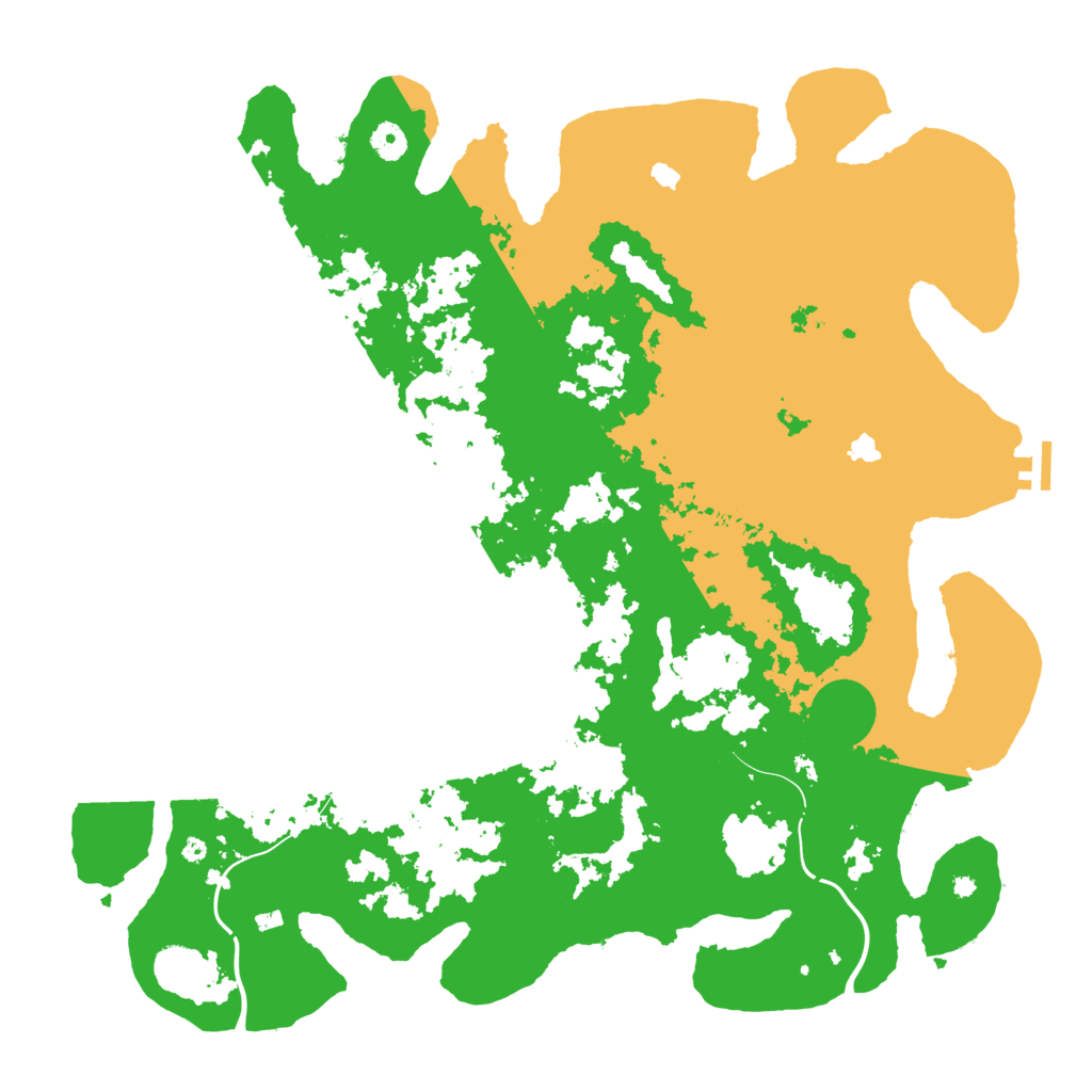 Biome Rust Map: Procedural Map, Size: 4500, Seed: 6822216