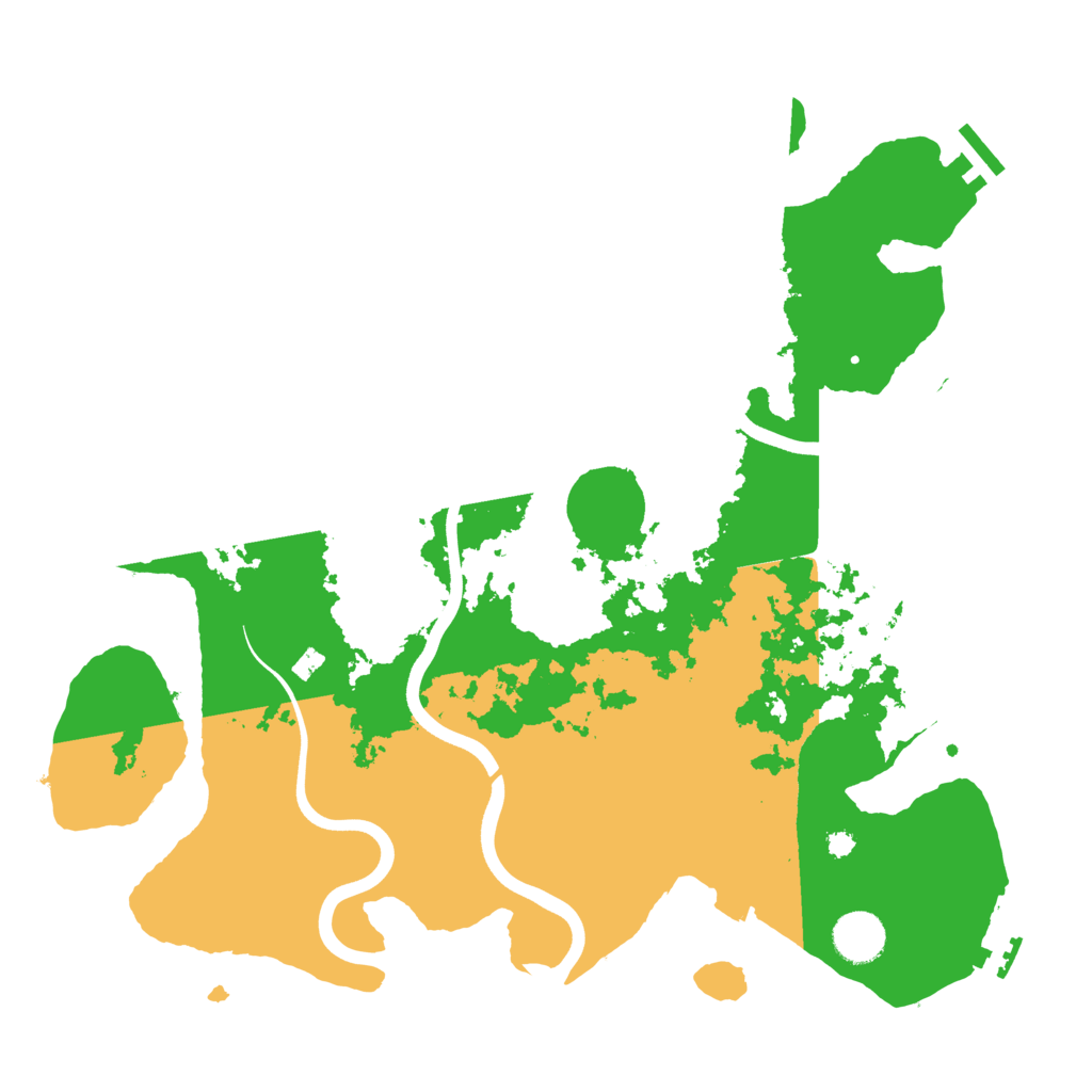 Biome Rust Map: Procedural Map, Size: 3700, Seed: 855034372