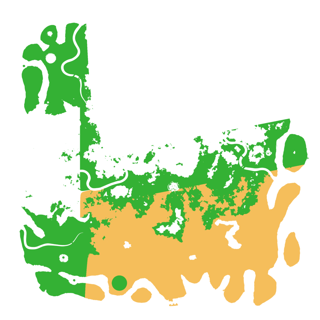 Biome Rust Map: Procedural Map, Size: 5550, Seed: 563255121
