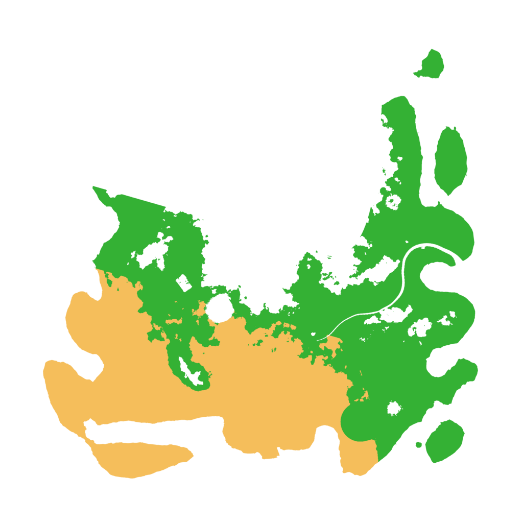 Biome Rust Map: Procedural Map, Size: 3500, Seed: 2424016
