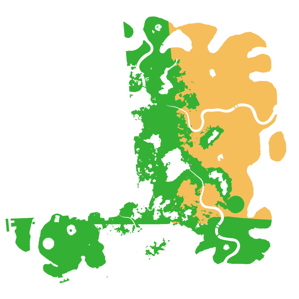 Biome Rust Map: Procedural Map, Size: 4600, Seed: 256