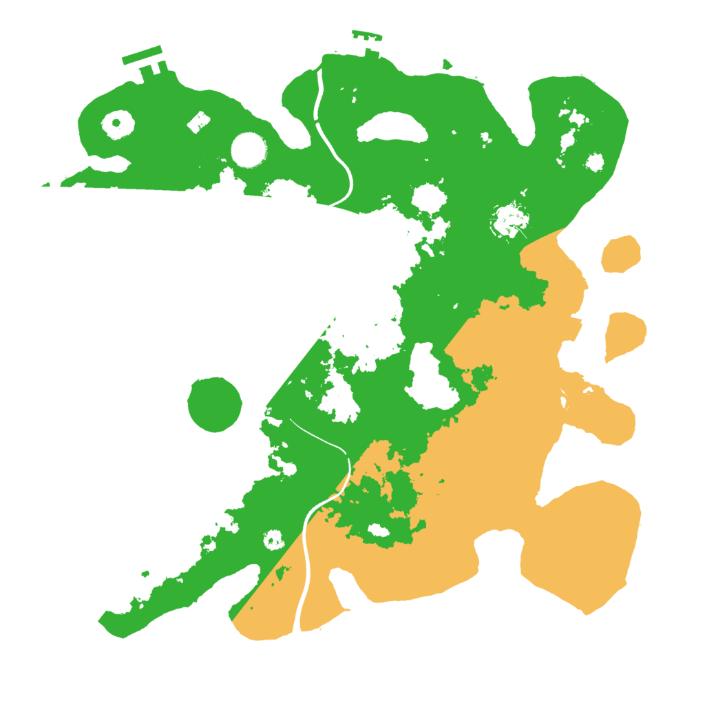 Biome Rust Map: Procedural Map, Size: 3500, Seed: 3473382