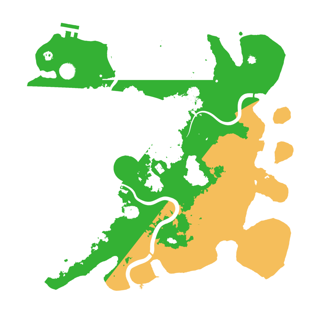 Biome Rust Map: Procedural Map, Size: 3500, Seed: 3473382