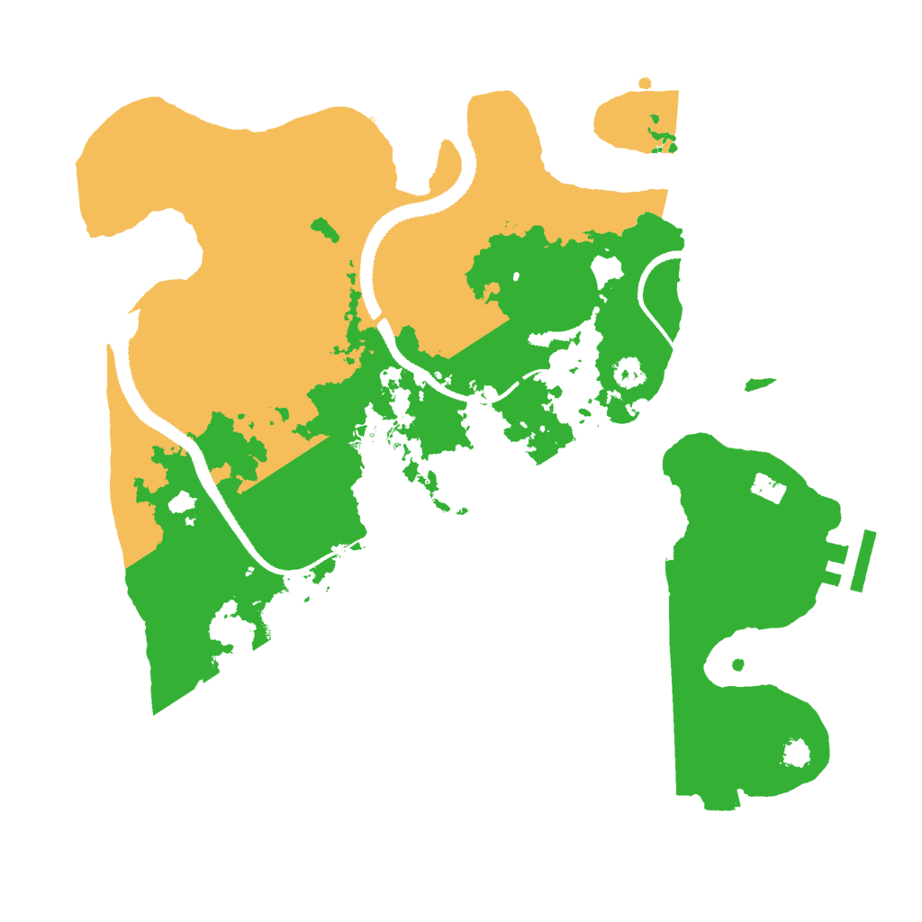 Biome Rust Map: Procedural Map, Size: 3000, Seed: 975904893
