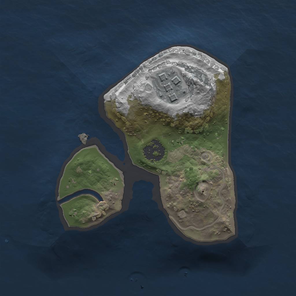 Rust Map: Procedural Map, Size: 1450, Seed: 1, 7 Monuments