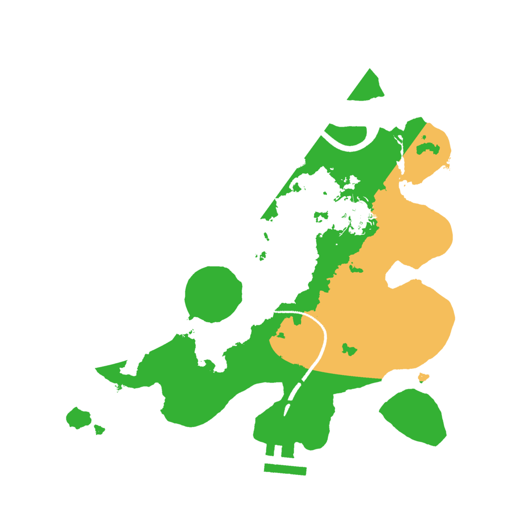 Biome Rust Map: Procedural Map, Size: 2500, Seed: 40056024
