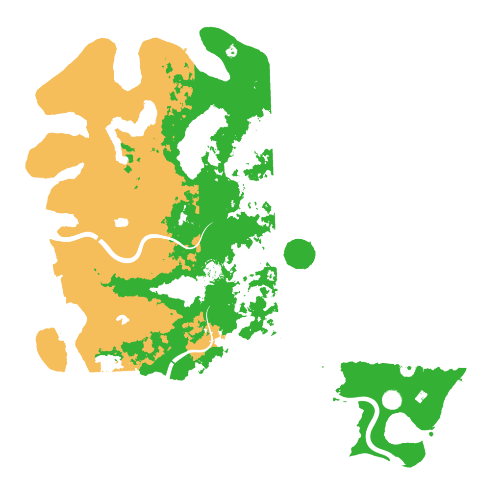 Biome Rust Map: Procedural Map, Size: 4500, Seed: 239666193