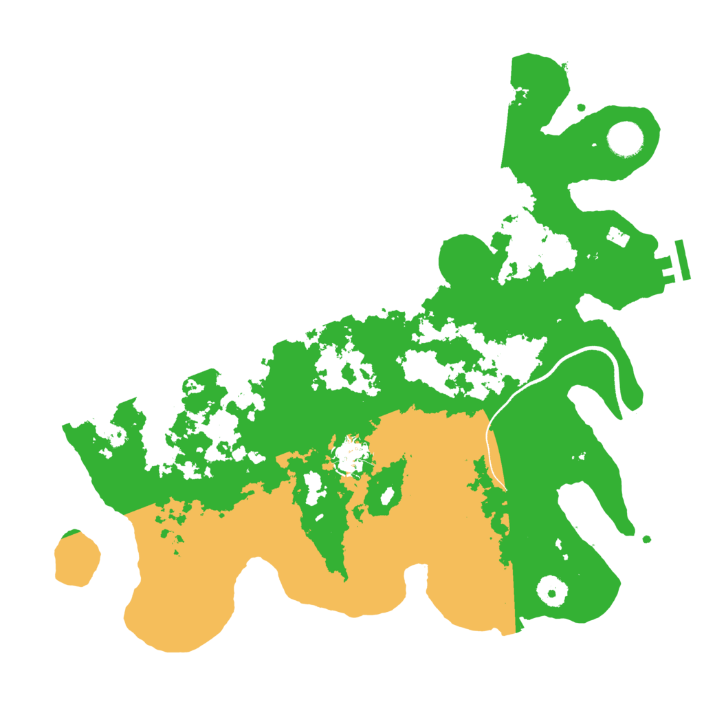 Biome Rust Map: Procedural Map, Size: 3500, Seed: 205634
