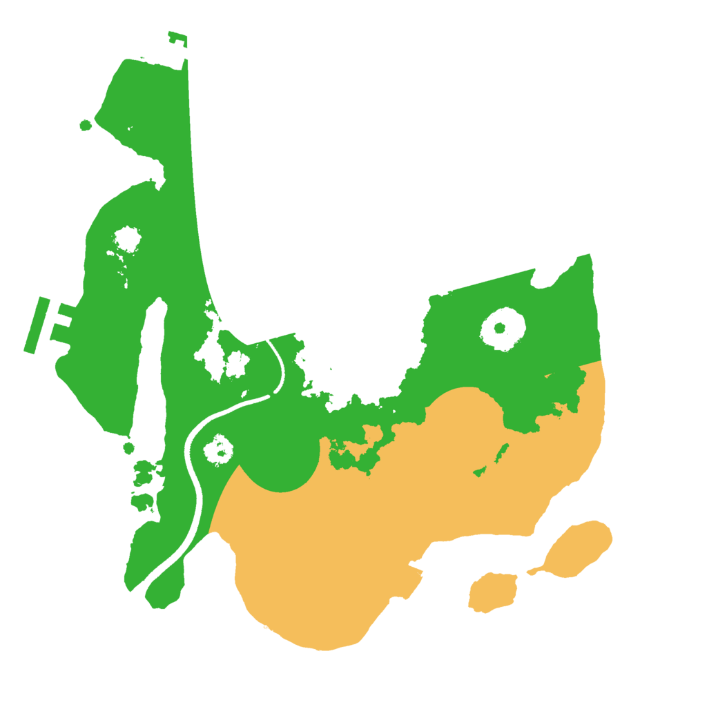 Biome Rust Map: Procedural Map, Size: 2500, Seed: 2976425