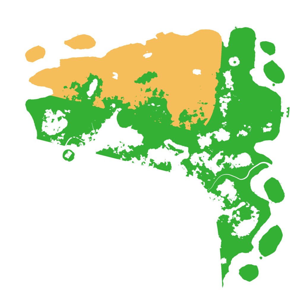 Biome Rust Map: Procedural Map, Size: 4500, Seed: 1168581213