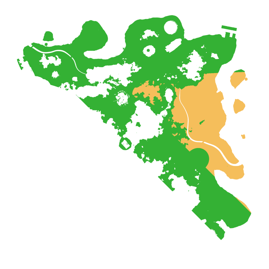 Biome Rust Map: Procedural Map, Size: 3550, Seed: 32164