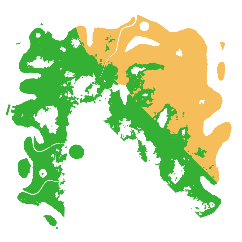 Biome Rust Map: Procedural Map, Size: 4500, Seed: 135983048