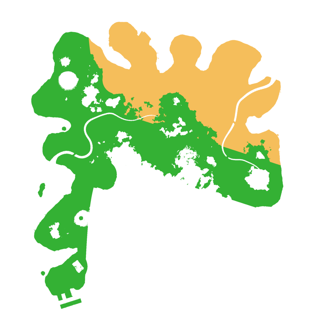 Biome Rust Map: Procedural Map, Size: 3000, Seed: 410527