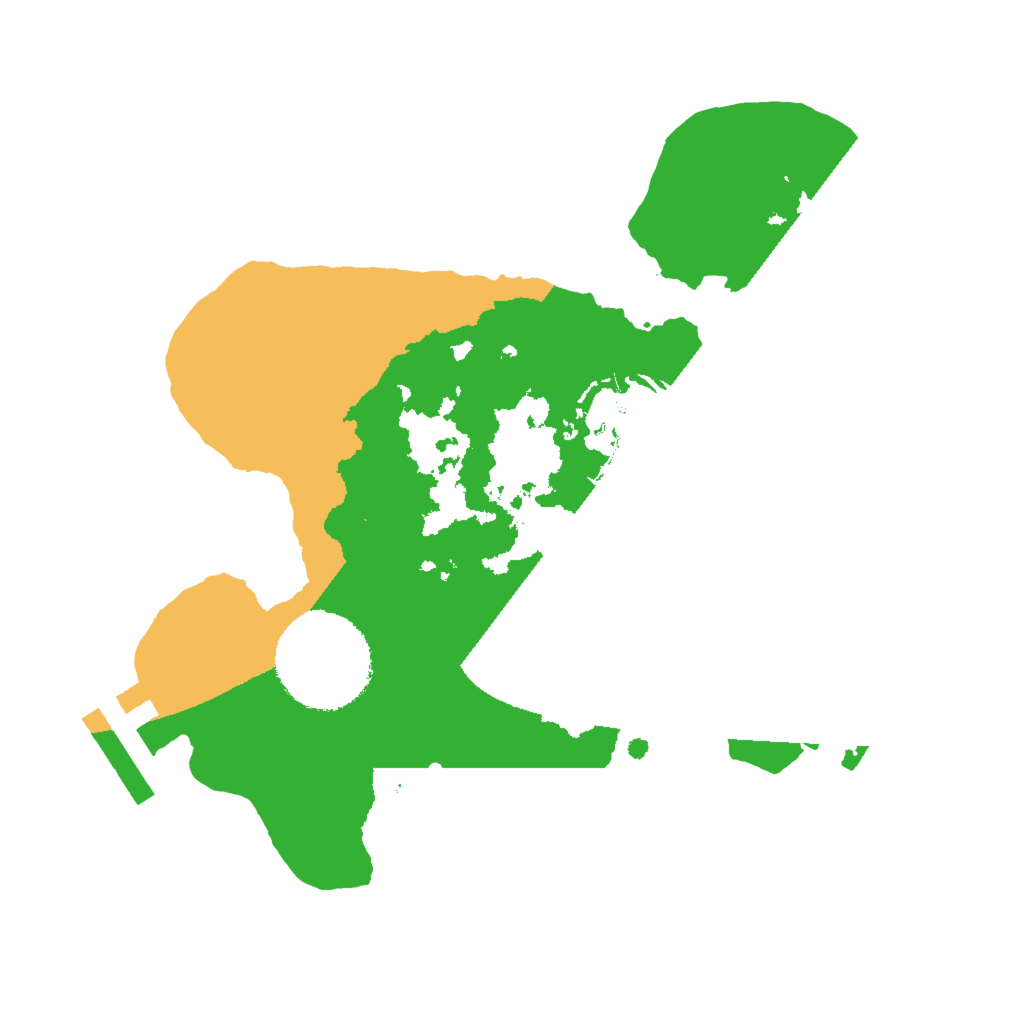 Biome Rust Map: Procedural Map, Size: 2000, Seed: 2222