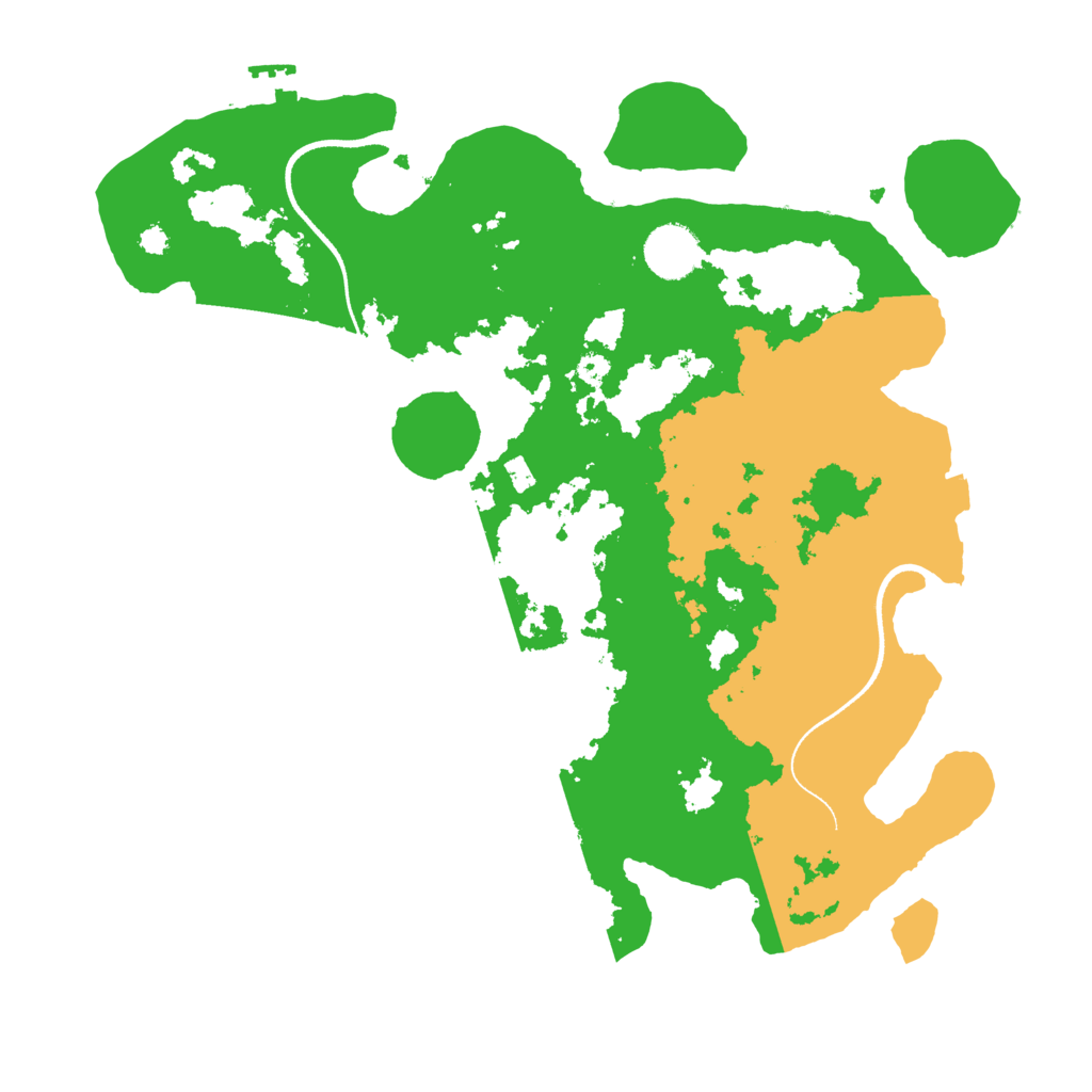 Biome Rust Map: Procedural Map, Size: 3500, Seed: 8885456
