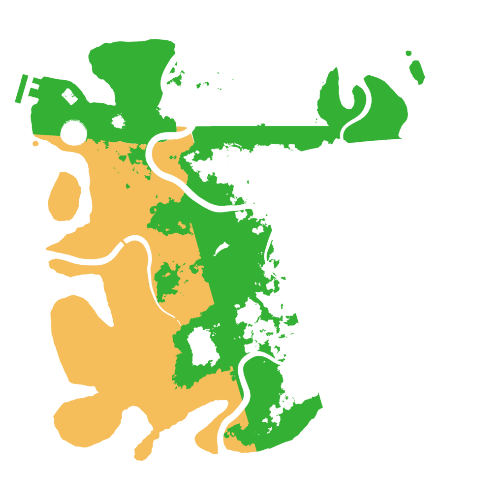 Biome Rust Map: Procedural Map, Size: 3500, Seed: 3560