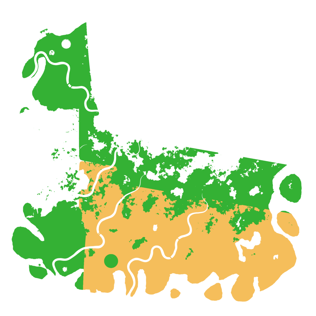 Biome Rust Map: Procedural Map, Size: 6000, Seed: 121890491