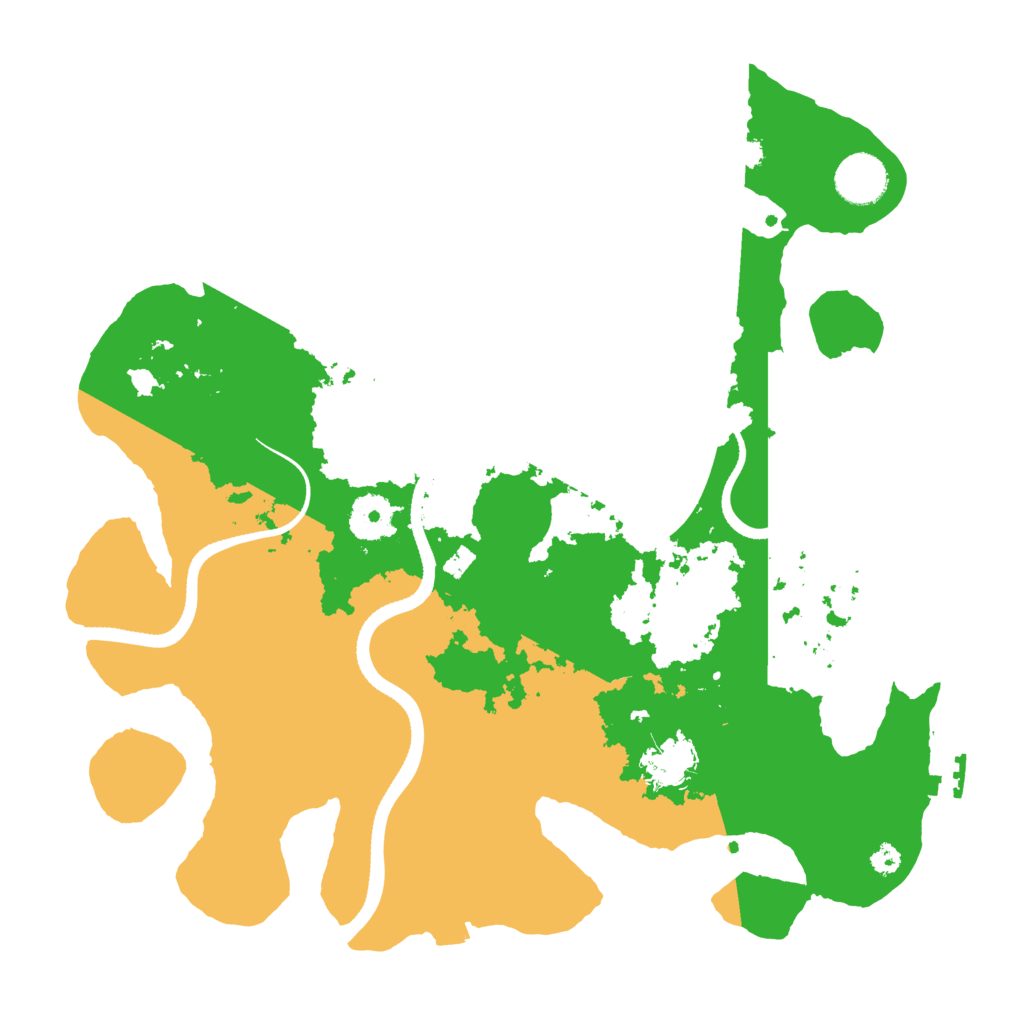 Biome Rust Map: Procedural Map, Size: 3500, Seed: 1313143252