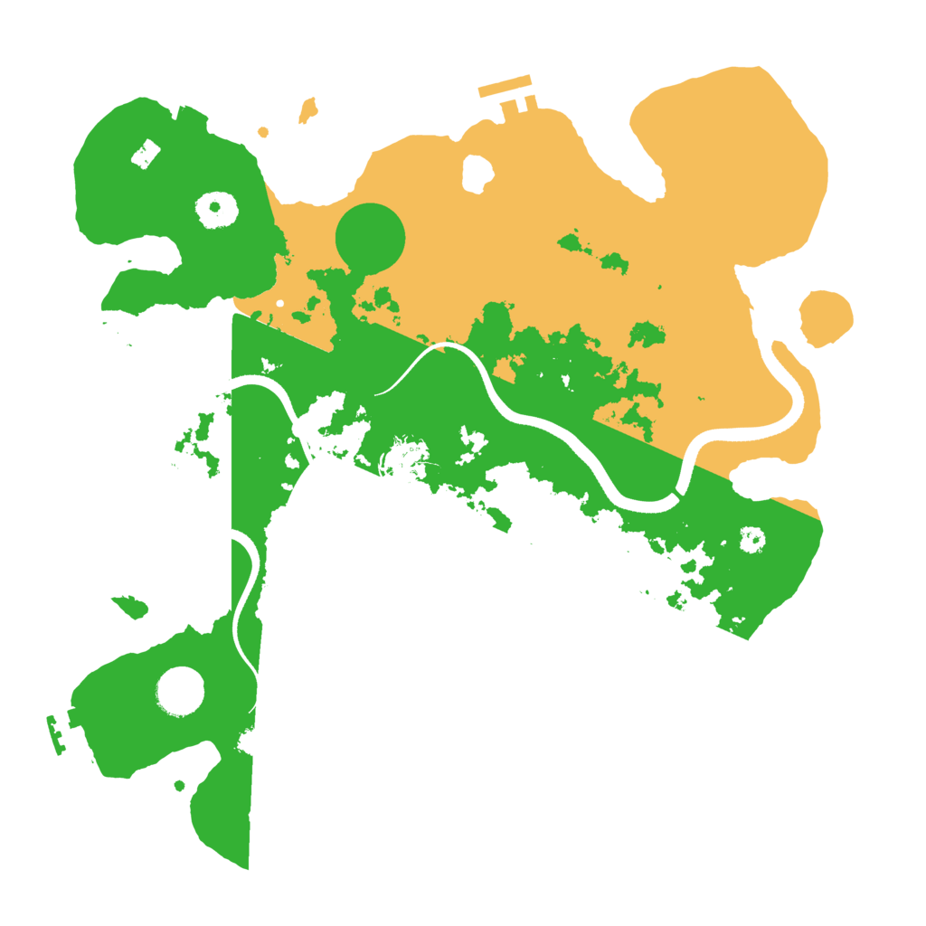 Biome Rust Map: Procedural Map, Size: 3500, Seed: 235225