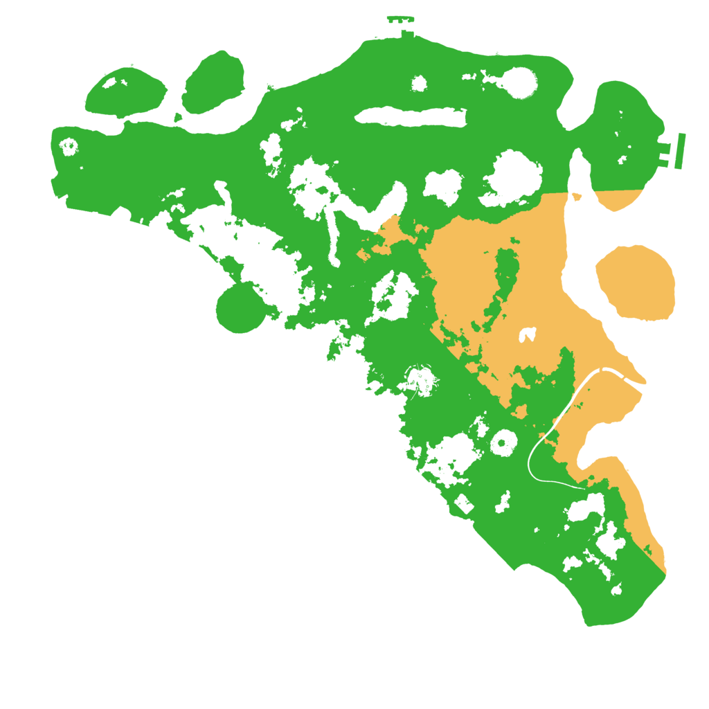 Biome Rust Map: Procedural Map, Size: 4000, Seed: 1486