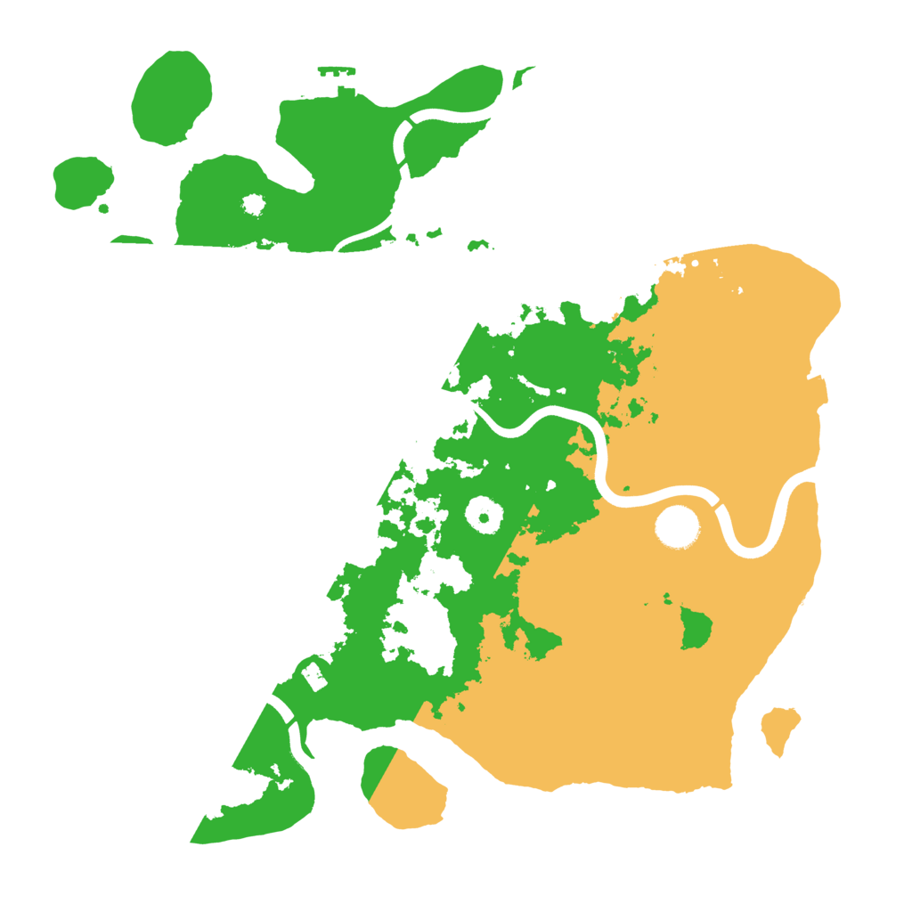 Biome Rust Map: Procedural Map, Size: 3700, Seed: 286037606