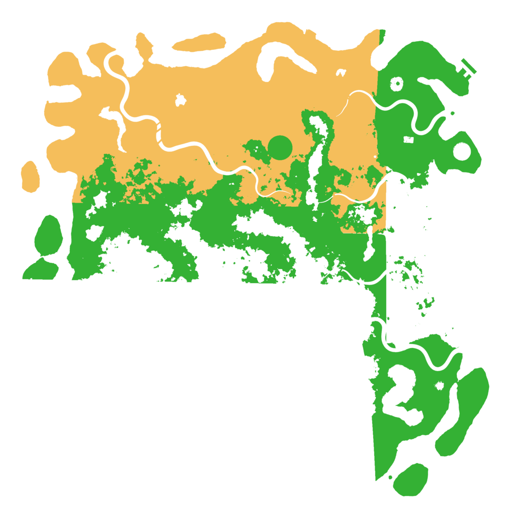 Biome Rust Map: Procedural Map, Size: 5500, Seed: 1489201614