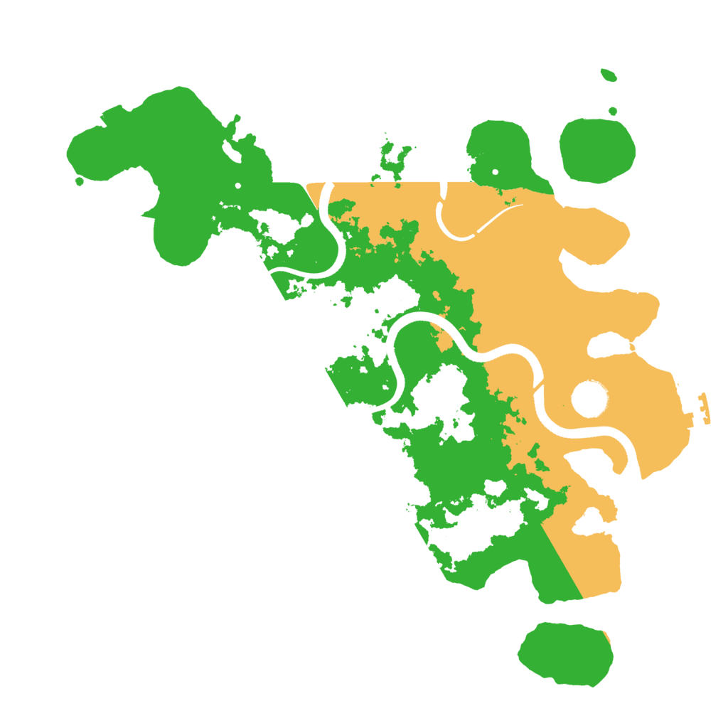 Biome Rust Map: Procedural Map, Size: 3500, Seed: 496302929