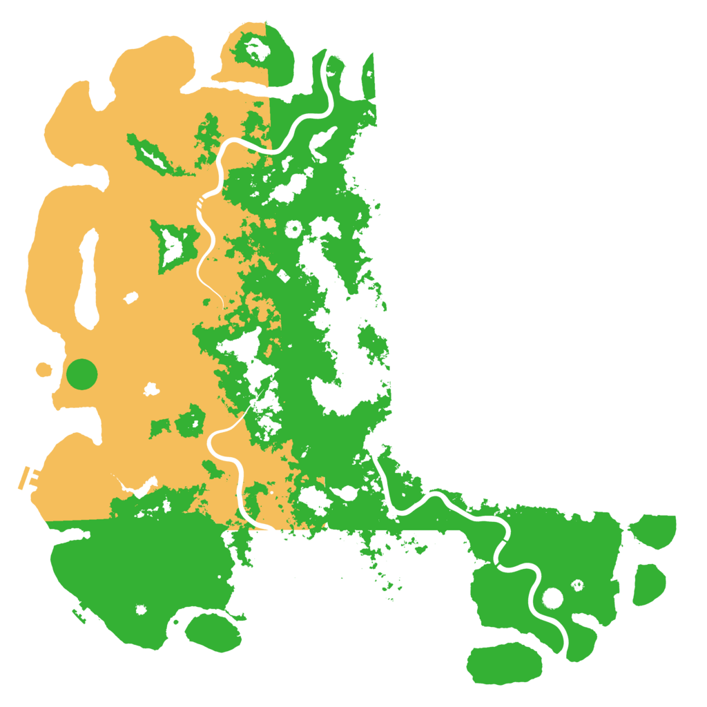 Biome Rust Map: Procedural Map, Size: 6000, Seed: 96439646