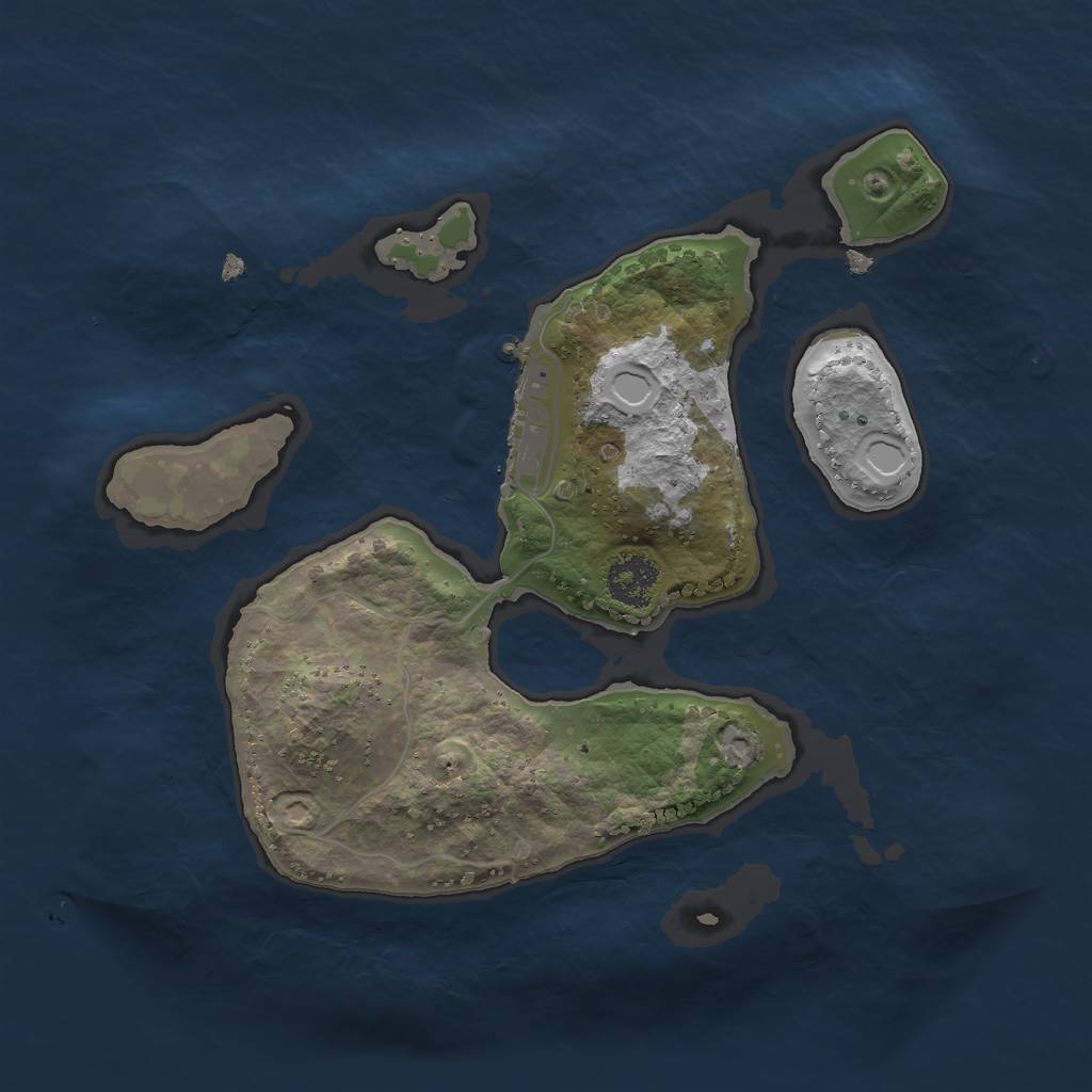 Rust Map: Procedural Map, Size: 2150, Seed: 1337, 9 Monuments