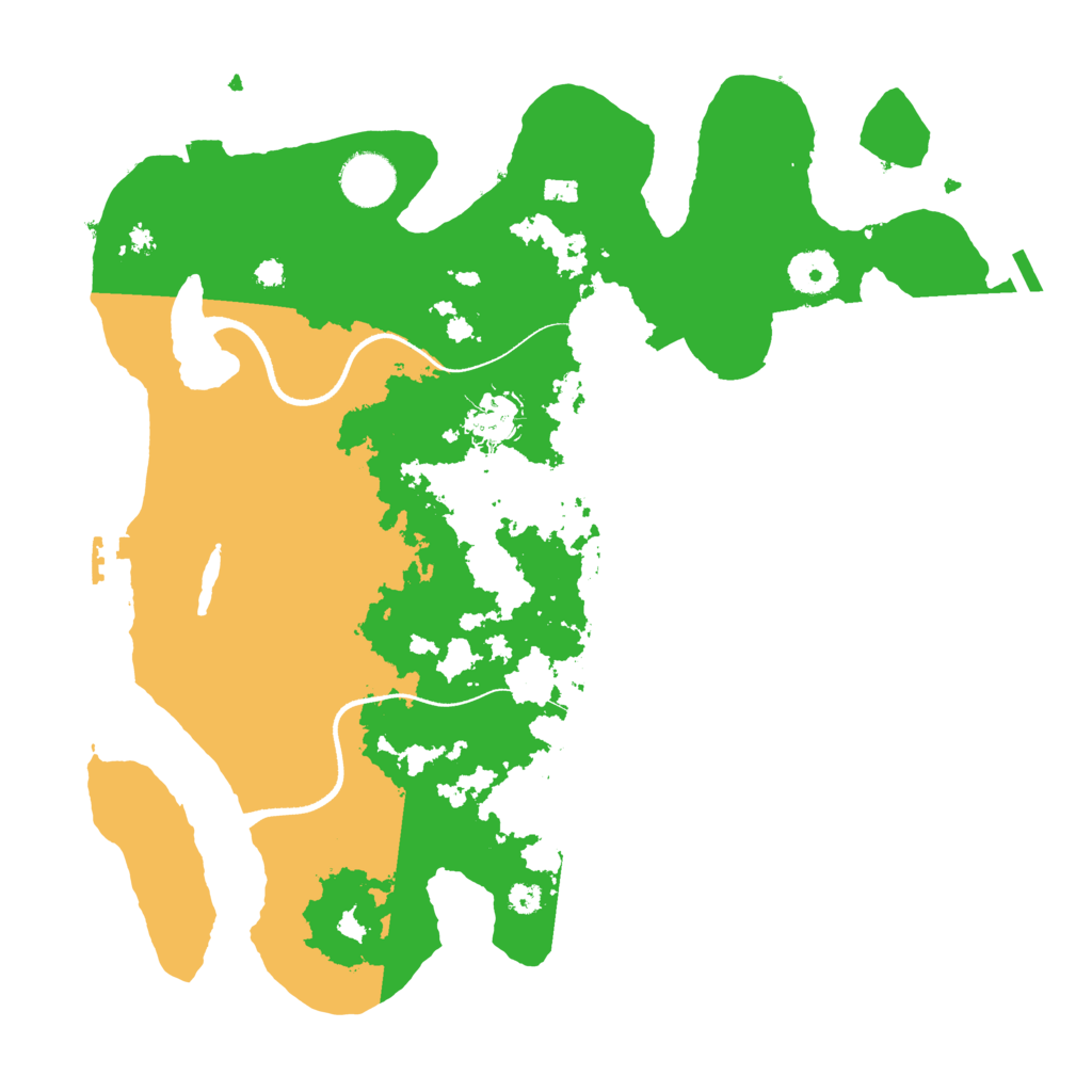 Biome Rust Map: Procedural Map, Size: 3500, Seed: 210721