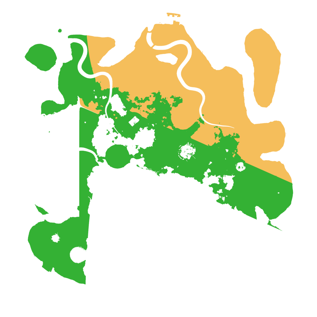 Biome Rust Map: Procedural Map, Size: 3500, Seed: 1048274833
