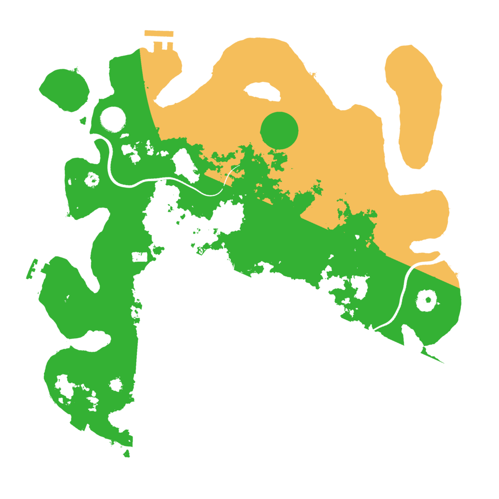 Biome Rust Map: Procedural Map, Size: 3500, Seed: 1048274833